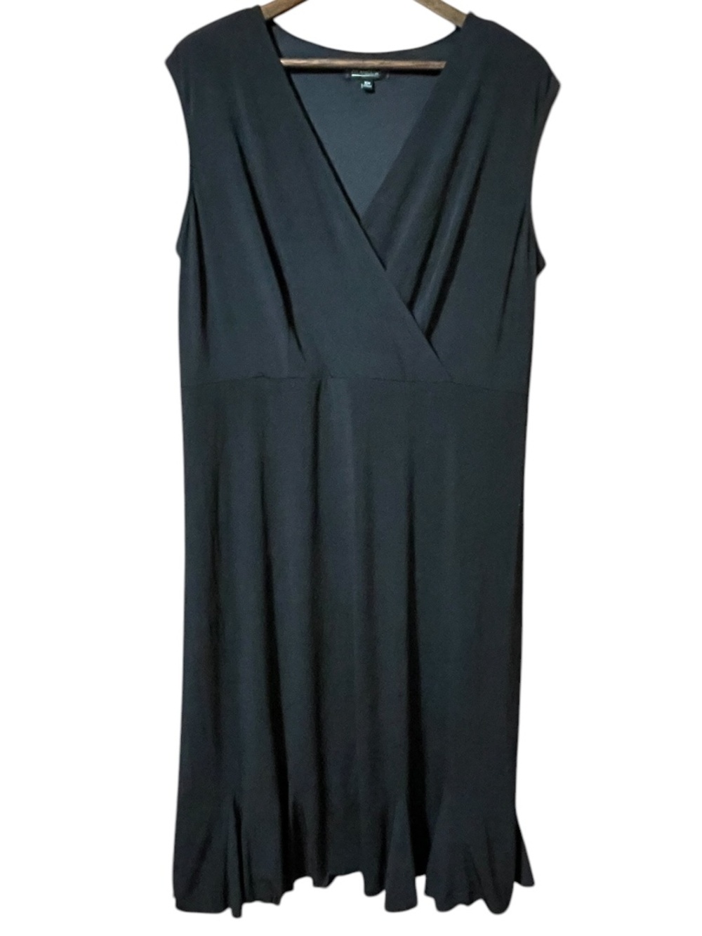 Glamour Black Midi Dress Size 16W NWT